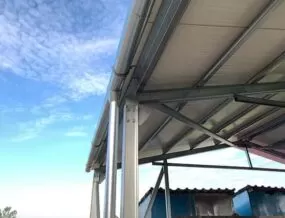 Montaj hala agricola pe structura metalica (13) Montaj hala agricola pe structura metalica